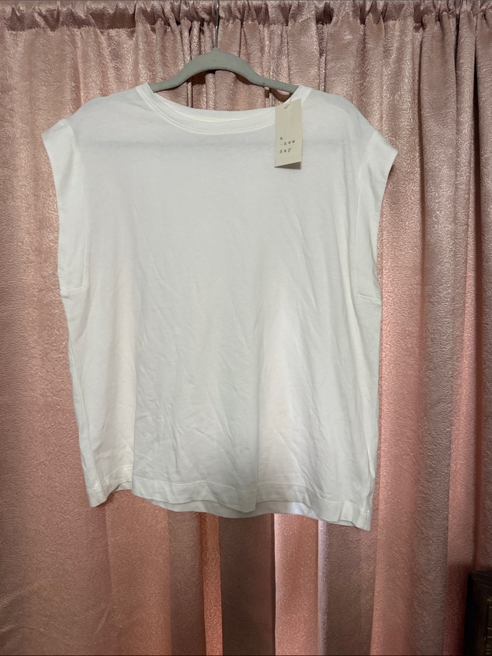 a new day White Sleeveless Boxy Tank Top